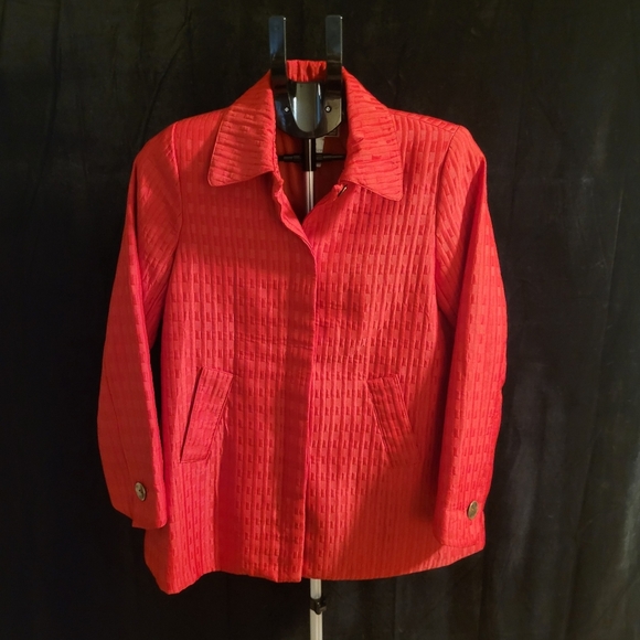 Vintage Red Textured Jacket - Picture 1 of 10